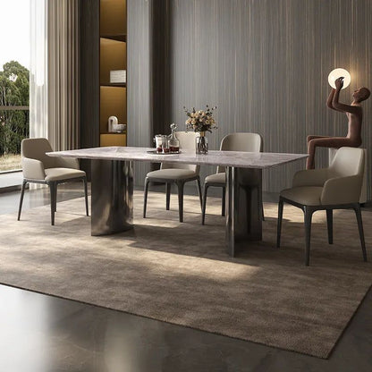 Athens Marble Dining Table and Chair Set - FCHF CITY