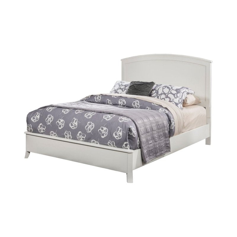 Baker Panel Bed, White - FCHF CITY