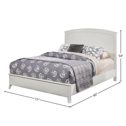 Baker Panel Bed, White - FCHF CITY