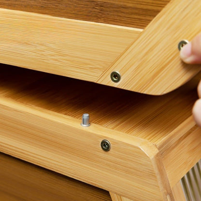 Bamboo Stackable Storage Cabinets - FCHF CITY