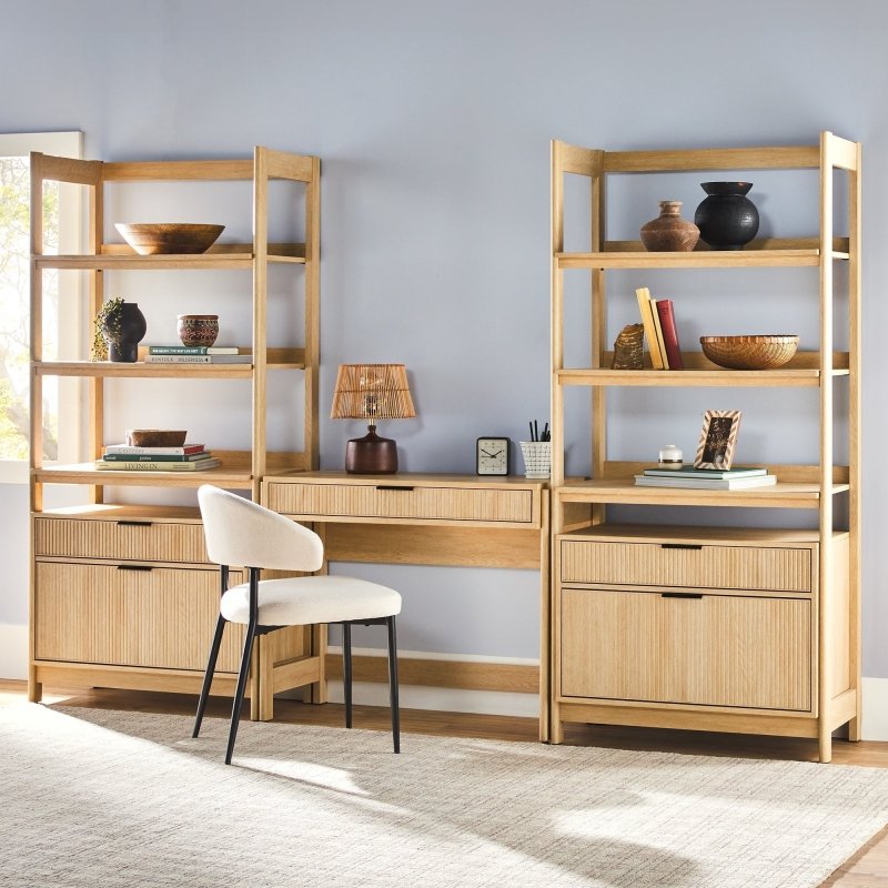 Bayard Modern Reeded Writing Desk - FCHF CITY