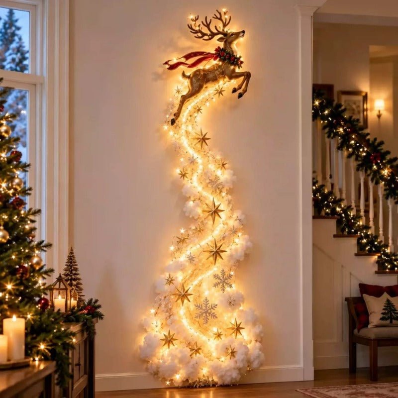 Bell Star Waterfall Christmas Floor Light, Outdoor Garden Festive Decor Lamp - FCHF CITY