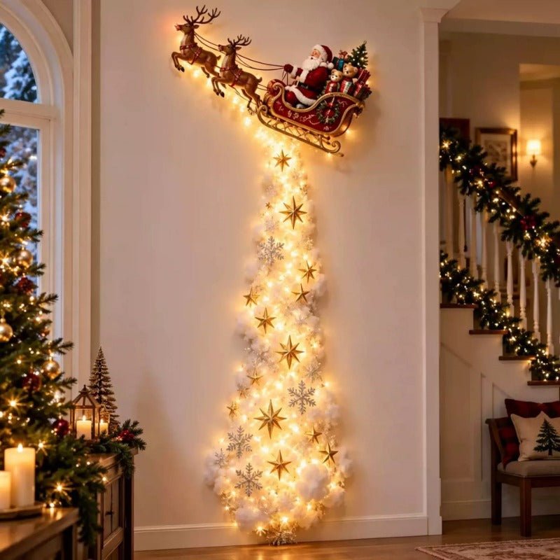 Bell Star Waterfall Christmas Floor Light, Outdoor Garden Festive Decor Lamp - FCHF CITY