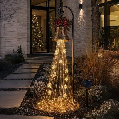 Bell Star Waterfall Christmas Floor Light, Outdoor Garden Festive Decor Lamp - FCHF CITY