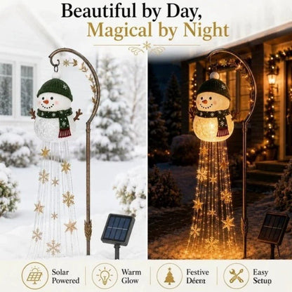 Bell Star Waterfall Christmas Floor Light, Outdoor Garden Festive Decor Lamp - FCHF CITY