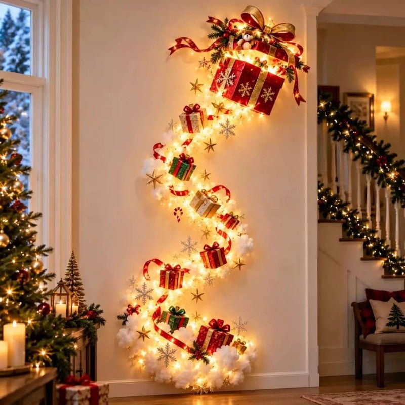 Bell Star Waterfall Christmas Floor Light, Outdoor Garden Festive Decor Lamp - FCHF CITY
