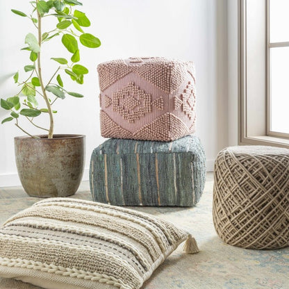 Bellingen Beige Pouf - FCHF CITY