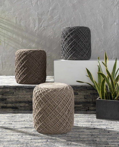 Bellingen Beige Pouf - FCHF CITY