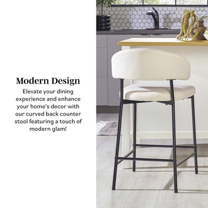 Benton Modern Upholstered Bar Stool, Set of 2 - FCHF CITY