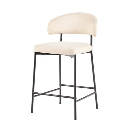 Benton Modern Upholstered Bar Stool, Set of 2 - FCHF CITY