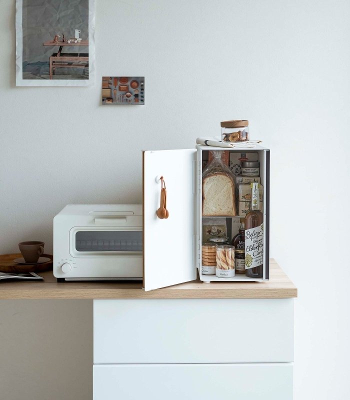Bread Box - Two Styles - Steel + Wood - FCHF CITY