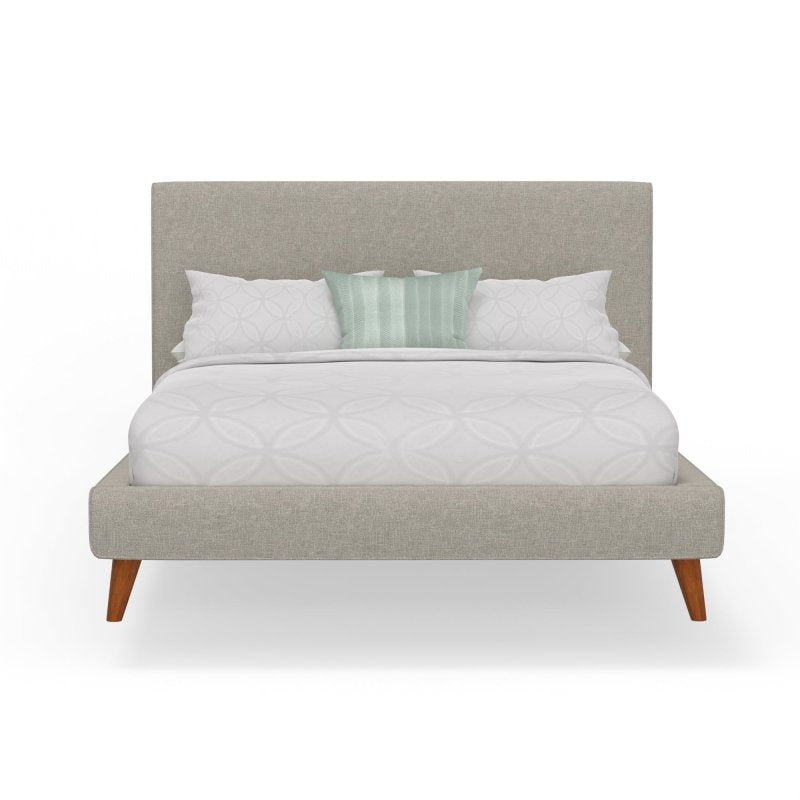 Britney Bed, Light Grey Linen - FCHF CITY