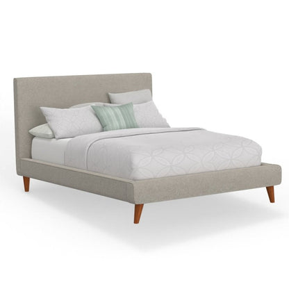 Britney Bed, Light Grey Linen - FCHF CITY