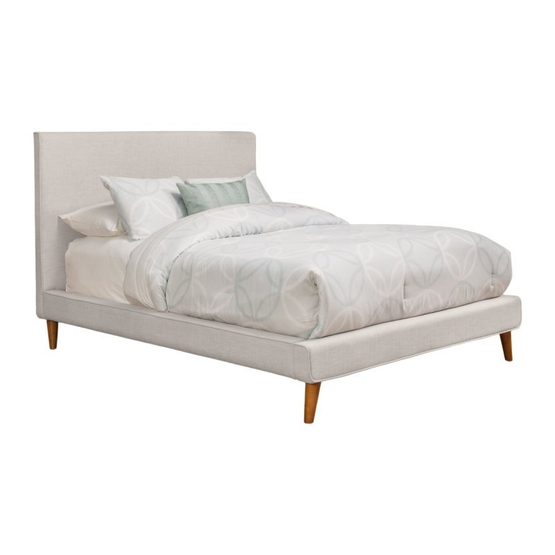 Britney Bed, Light Grey Linen - FCHF CITY
