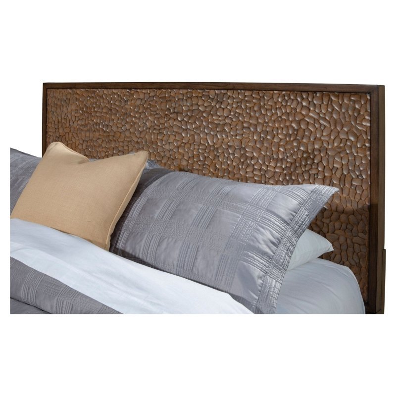 Brown Pearl Platform Bed, Brown Bronze - FCHF CITY