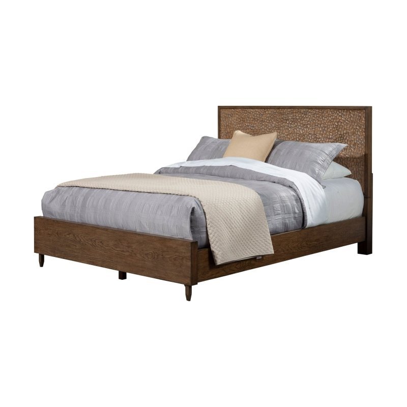 Brown Pearl Platform Bed, Brown Bronze - FCHF CITY