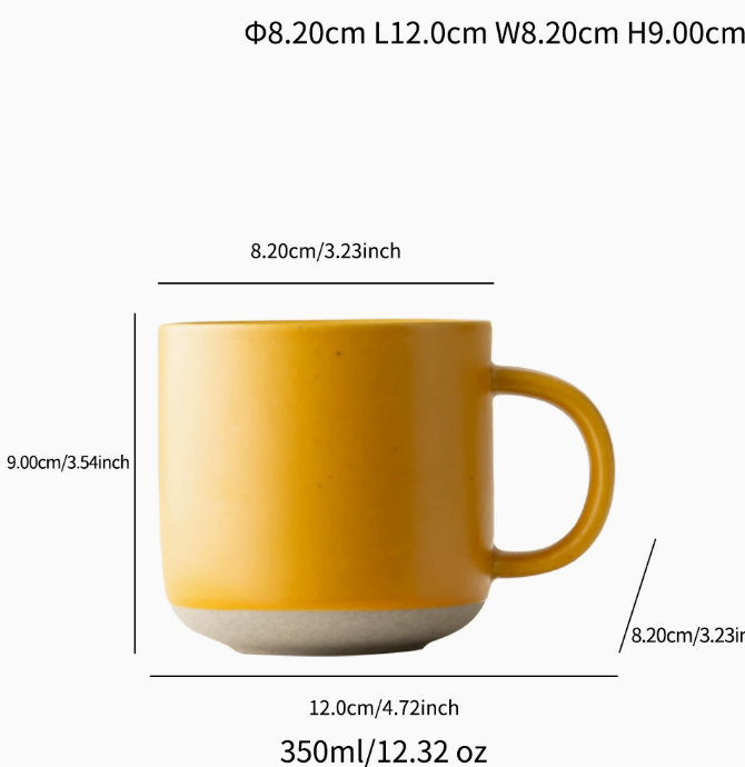 350ML Large Capacity Ceramic Coffee Mug