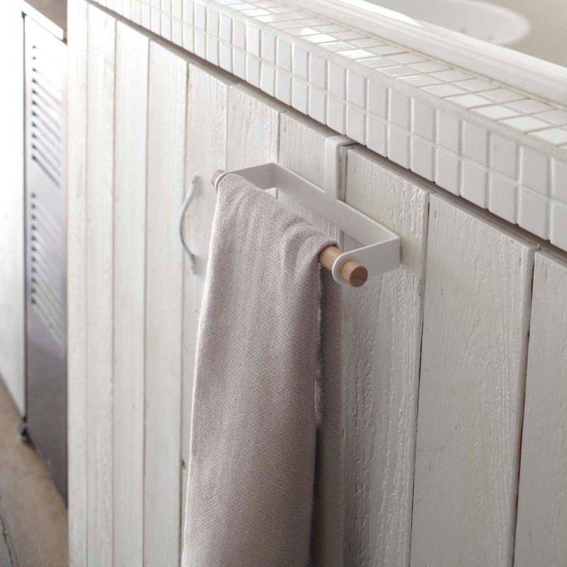 Cabinet Door Dish Towel Hanger - Steel + Wood - FCHF CITY