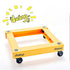 Camping Storage Box Wheeled Base, Foldable Silent Moving Dolly - FCHF CITY