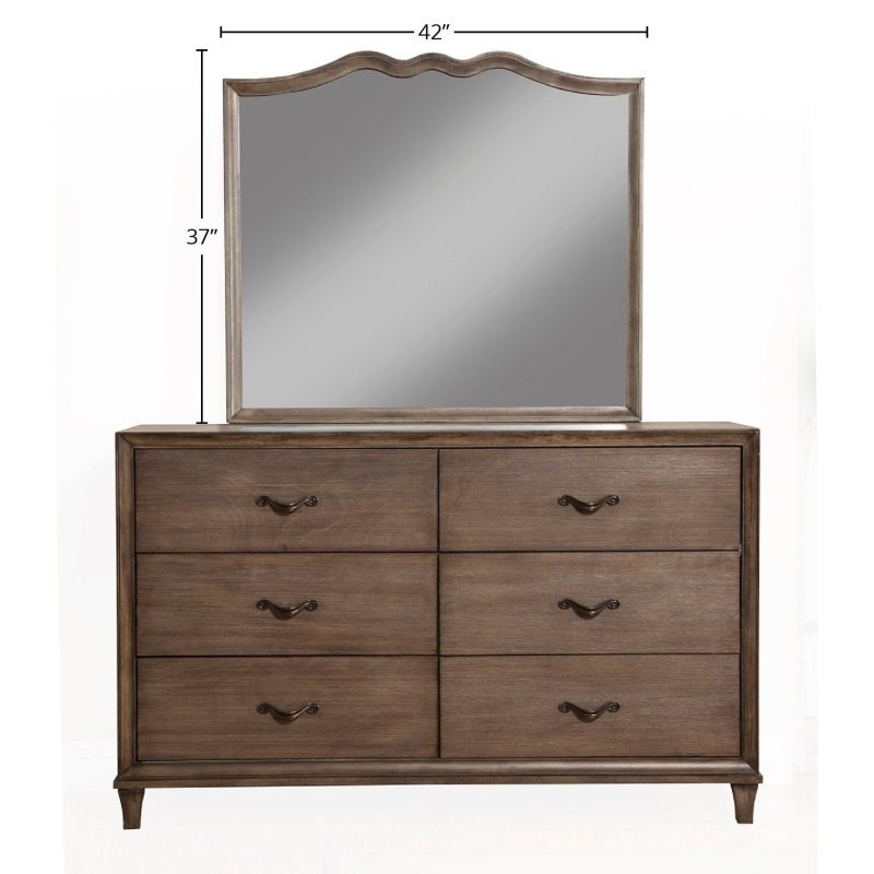 Charleston Mirror, Anique Grey - FCHF CITY
