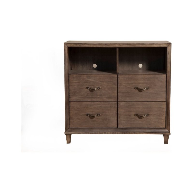 Charleston TV Media Chest, Antique Grey - FCHF CITY