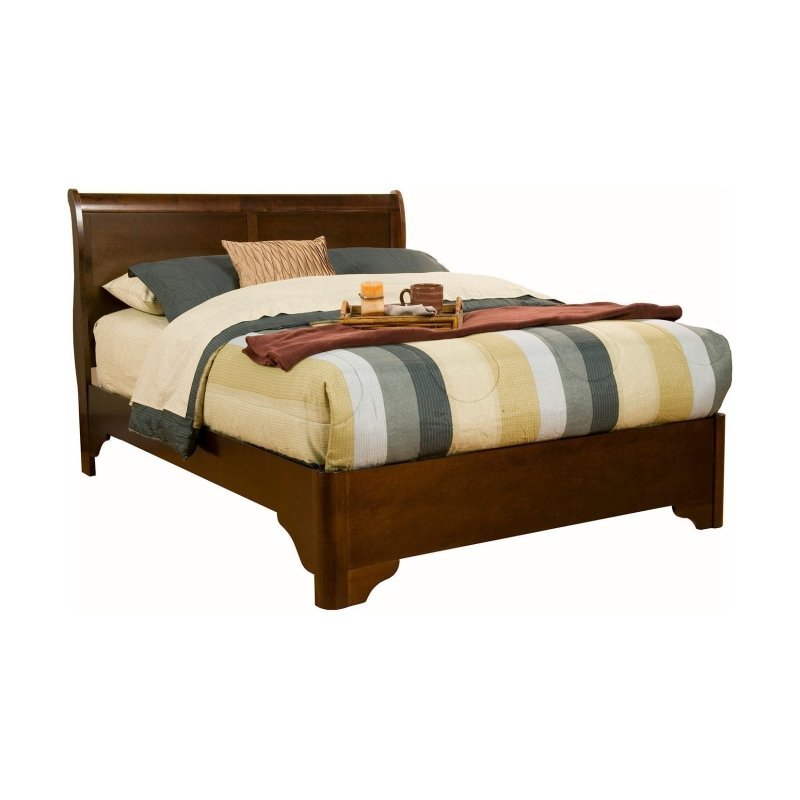 Chesapeake Sleigh Bed, Cappuccino - FCHF CITY