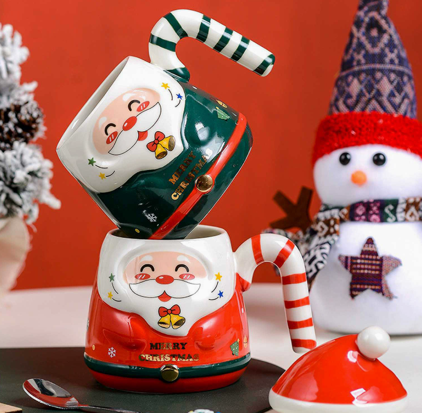 Christmas Santa Ceramic Mug - 400ml - FCHF CITY