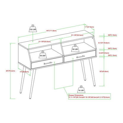 Clarence Contemporary 2 - Drawer Entry Table - FCHF CITY