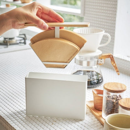Coffee Filter Case - Size 01 + 02 - Steel + Wood - FCHF CITY