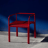 Colorful Aluminum Slatted Patio Dining Armchair - FCHF CITY