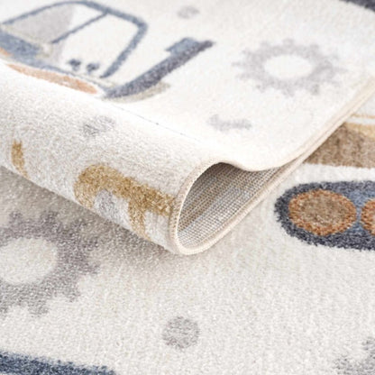 Construction Trucks Washable Kids Rug - FCHF CITY