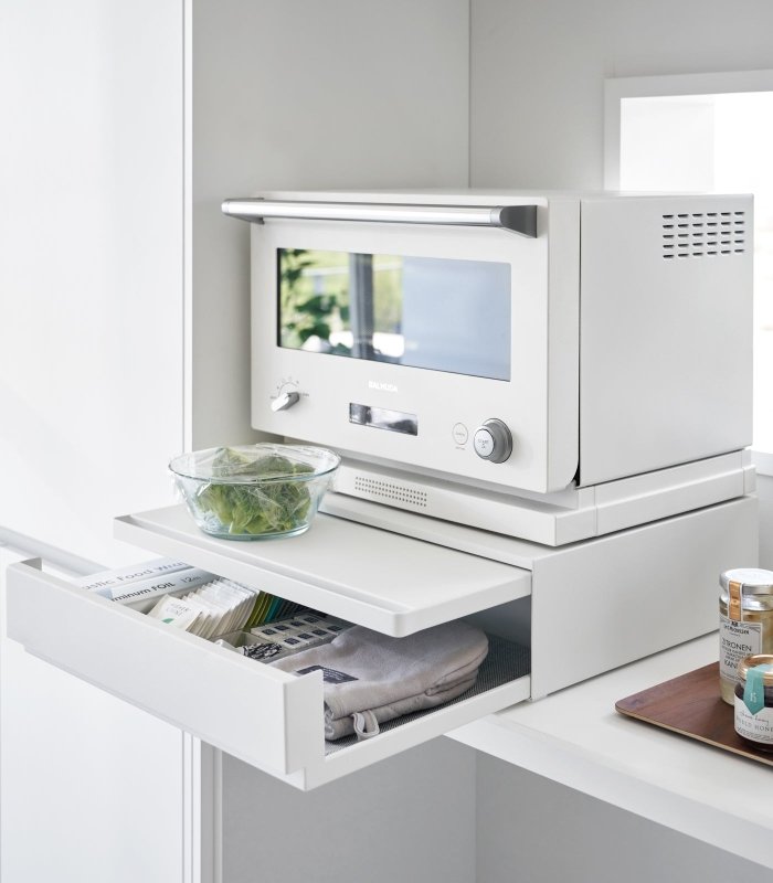 Countertop Drawer with Pull - Out Shelf - Steel - FCHF CITY