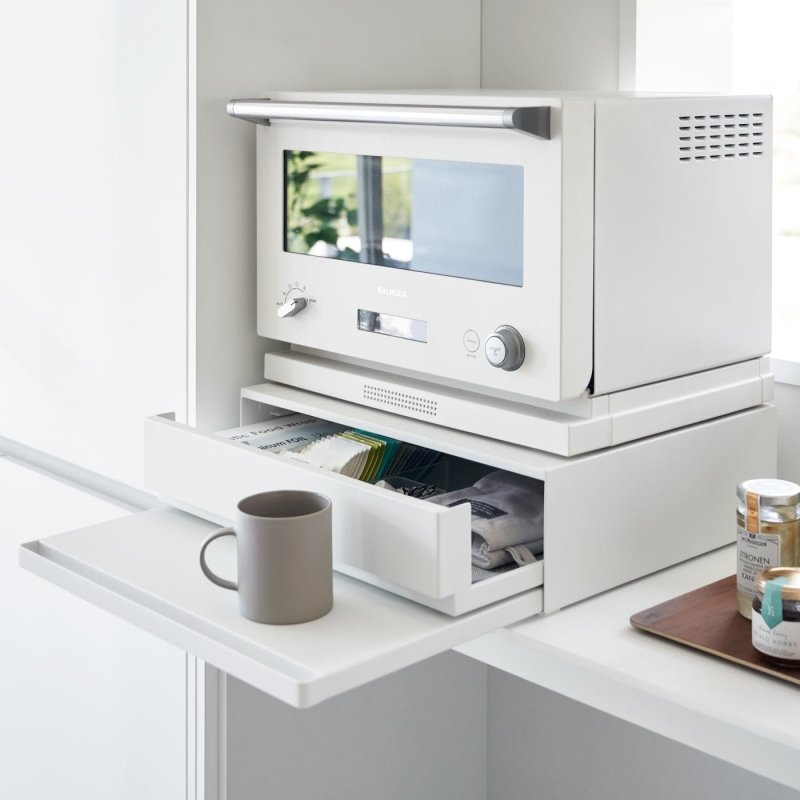 Countertop Drawer with Pull - Out Shelf - Steel - FCHF CITY