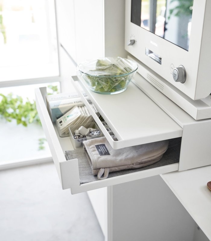 Countertop Drawer with Pull - Out Shelf - Steel - FCHF CITY