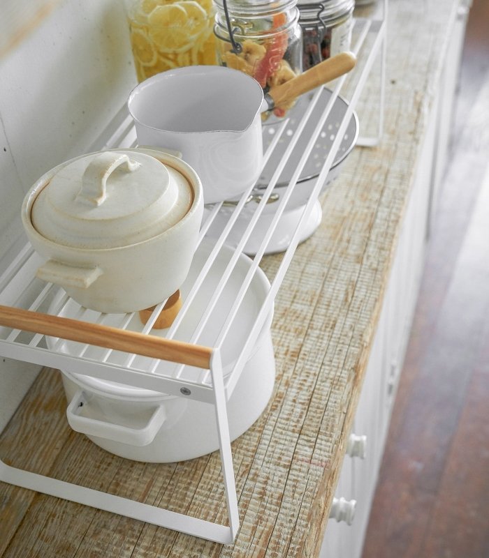 Countertop Wire Shelf - Steel + Wood - FCHF CITY
