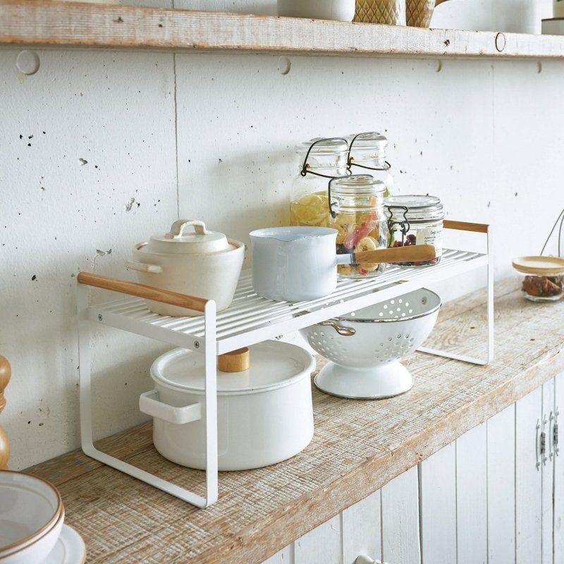 Countertop Wire Shelf - Steel + Wood - FCHF CITY