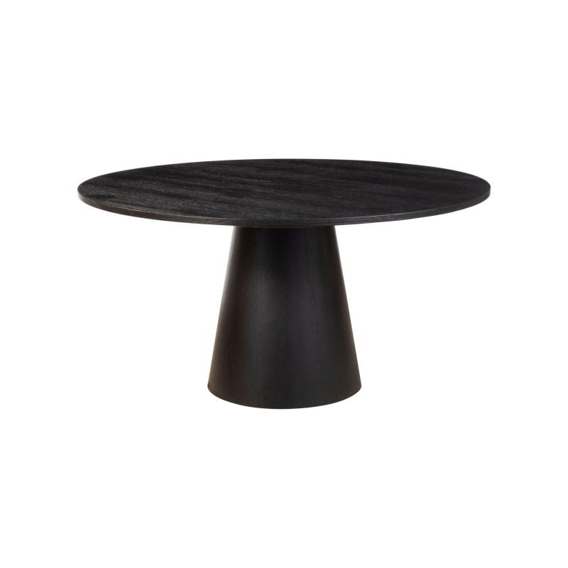 Cove Round Dining Table, Vintage Black - FCHF CITY