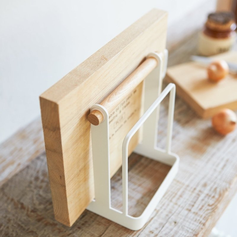 Cutting Board Stand - Steel + Wood - FCHF CITY
