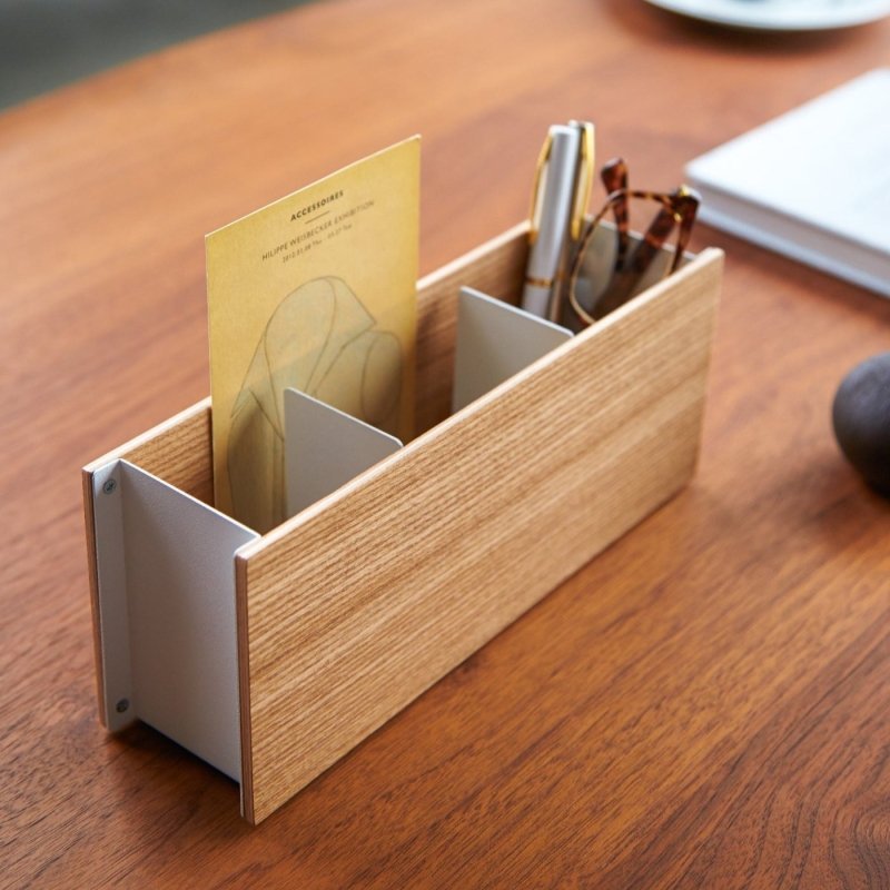 Desk Organizer - Two Sizes - Steel + Wood - FCHF CITY