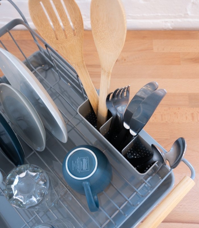 Dish Rack - Steel + Wood - FCHF CITY