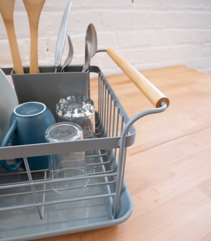 Dish Rack - Steel + Wood - FCHF CITY