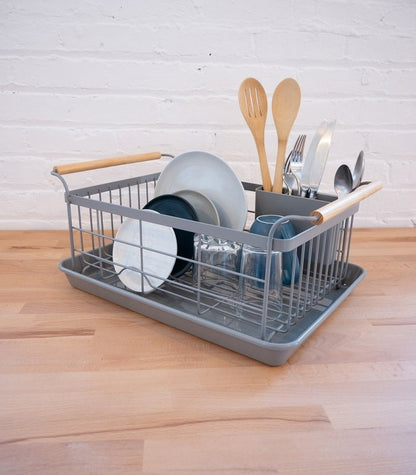 Dish Rack - Steel + Wood - FCHF CITY