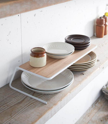 Dish Riser - 2 Sizes - Steel + Wood - FCHF CITY