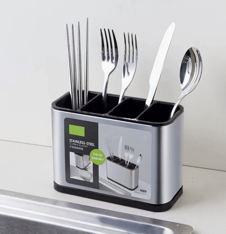 Divided Stainless Steel Chopstick Holder - FCHF CITY