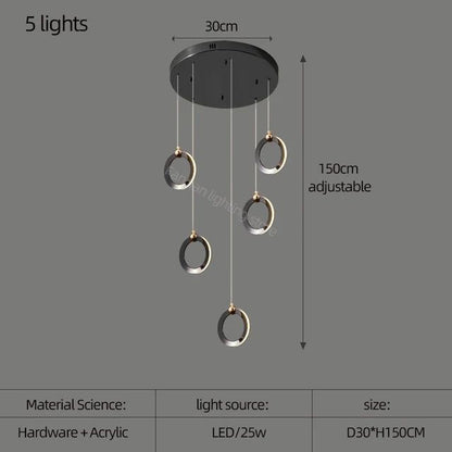 Durnten Staircase Chandelier - FCHF CITY