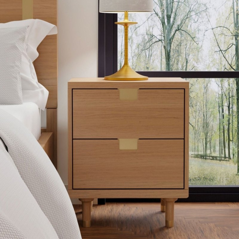 Easton Two Drawer Nightstand - FCHF CITY