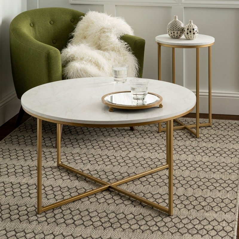 Elara Modern Coffee Table and Side Table Set - FCHF CITY