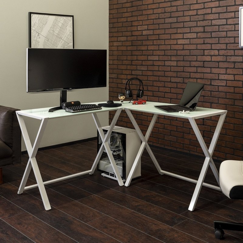 Elysium Modern Corner Gaming Desk - FCHF CITY