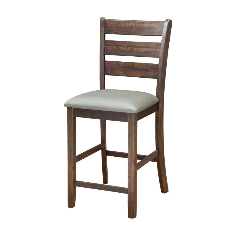 Emery Pub Height Chairs, Walnut - FCHF CITY