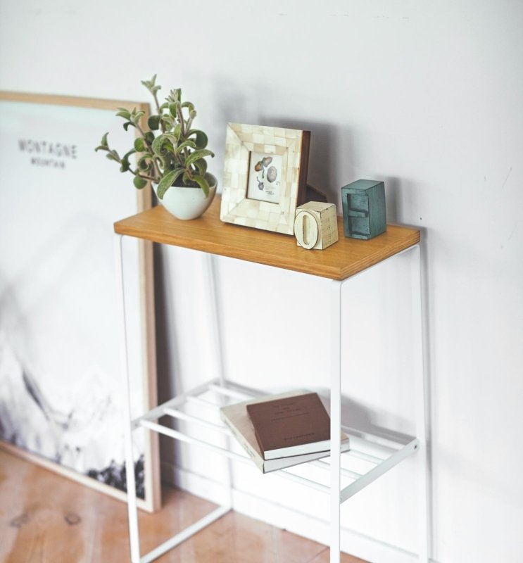 End Table (22&quot; H) - Steel + Wood - FCHF CITY